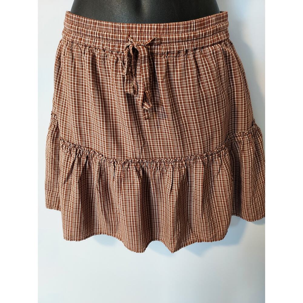 Loft Outlet brown plaid skirt - Size XS